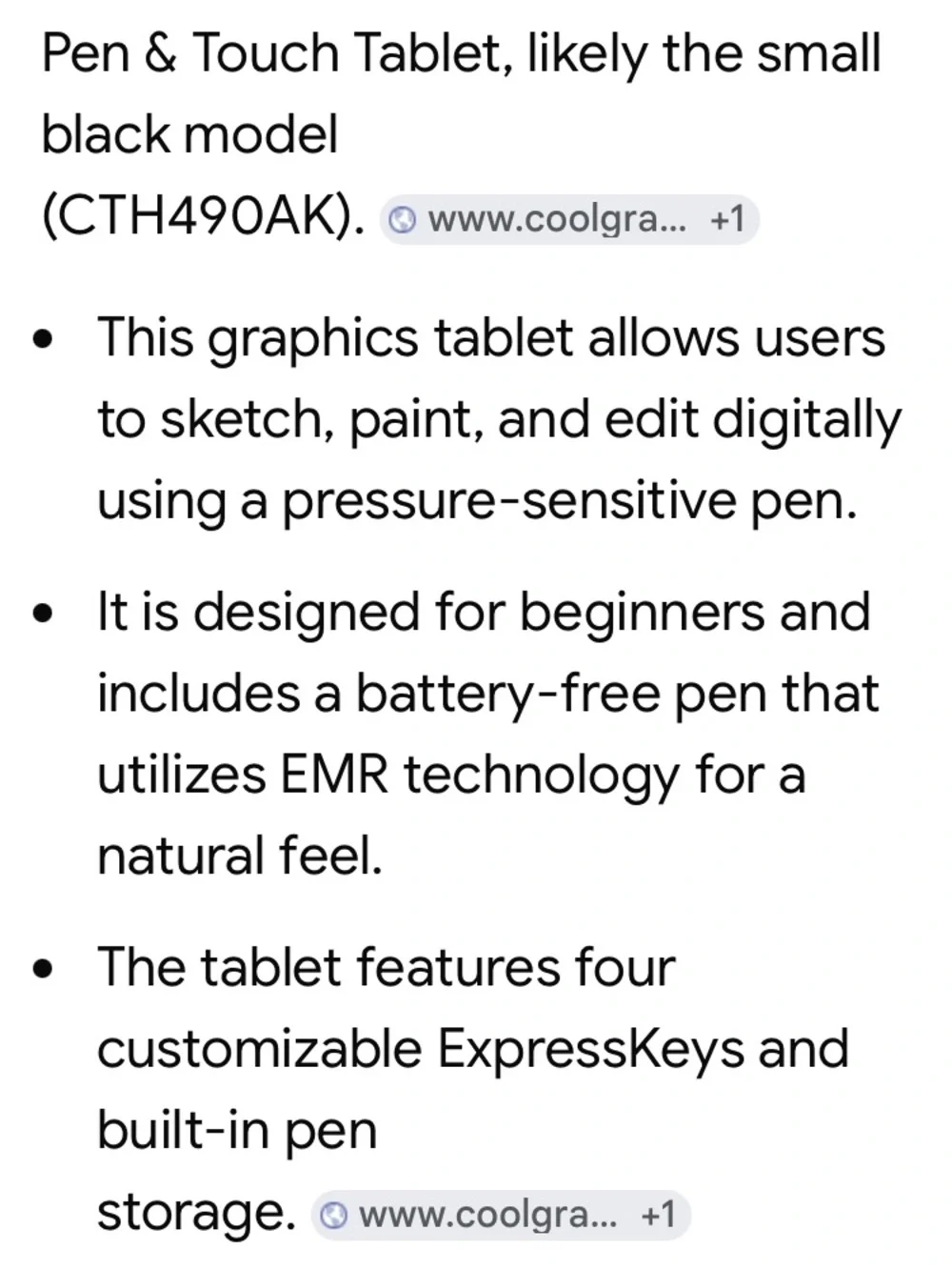 Intuos Creative Pen & Touch Tablet - Black
